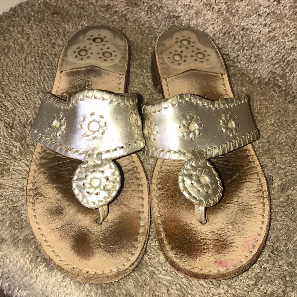 Jack Rogers Metallic Golf